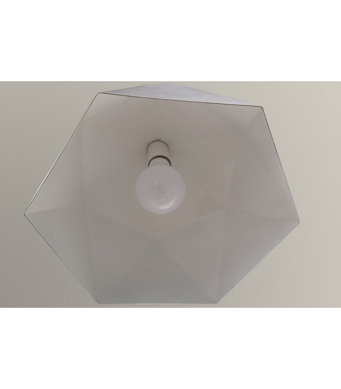 Single Pendant 1 Light Adjustable E27 Graphite White Inner-9