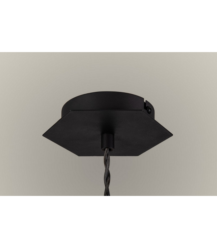 Single Pendant 1 Light Adjustable E27 Graphite White Inner-13