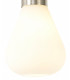 Narrow Pendant 1 x E27 Satin Nickel Opal Glass & Clear Twisted Cable-7
