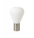 Narrow Table Lamp 1 x E27 Satin Nickel Opal Glass-4