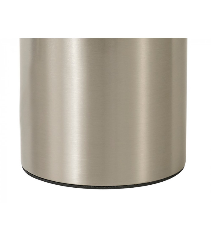 Narrow Table Lamp 1 x E27 Satin Nickel Opal Glass-7