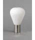 Narrow Table Lamp 1 x E27 Satin Nickel Opal Glass-8