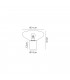 Wide Table Lamp 1 x E27 Satin Nickel Opal Glass-2