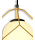 Single Pendant 1 Light Adjustable E14 Matt Black Painted Gold-8