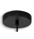Single Pendant 1 Light Adjustable E14 Matt Black Painted Gold-10