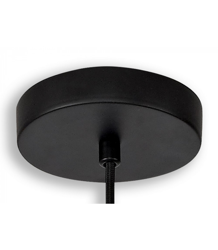Single Pendant 1 Light Adjustable E14 Matt Black Painted Gold-10
