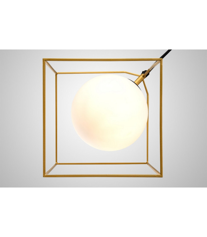 Single Pendant 1 Light Adjustable E14 Matt Black Painted Gold-13