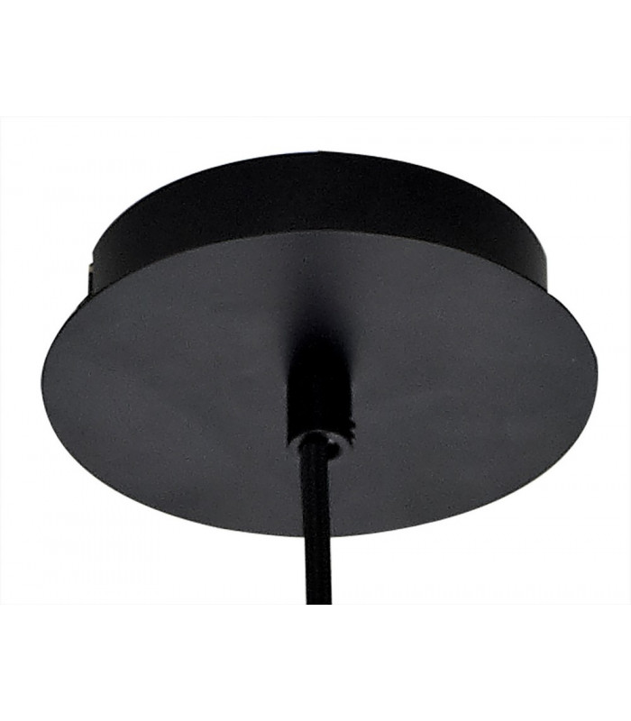 Pendant 15cm Cone 1 x E27 (Max 20W) Matt Black & Smoke-8