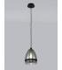 Pendant 20cm Cone 1 x E27 (Max 20W) Matt Black & Smoke-3