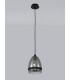 Pendant 20cm Cone 1 x E27 (Max 20W) Matt Black & Smoke-9