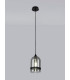 Pendant 15cm Dome 1 x E27 (Max 20W) Matt Black & Smoke-3