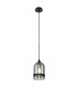 Pendant 15cm Dome 1 x E27 (Max 20W) Matt Black & Smoke-4