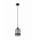 Pendant 15cm Dome 1 x E27 (Max 20W) Matt Black & Smoke-5