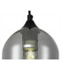 Pendant 15cm Dome 1 x E27 (Max 20W) Matt Black & Smoke-6