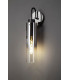 Single Switched Wall Lamp 1 Light E27 Black Smoke Fade Glass-3