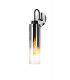 Single Switched Wall Lamp 1 Light E27 Black Smoke Fade Glass-5