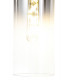 Single Switched Wall Lamp 1 Light E27 Black Smoke Fade Glass-7