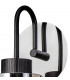 Single Switched Wall Lamp 1 Light E27 Black Smoke Fade Glass-8