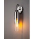 Single Switched Wall Lamp 1 Light E27 Black Smoke Fade Glass-10