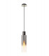 Single Pendant 1 Light Adjustable E27 Black Smoke Fade Glass-5