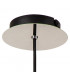 Single Pendant 1 Light Adjustable E27 Black Smoke Fade Glass-10