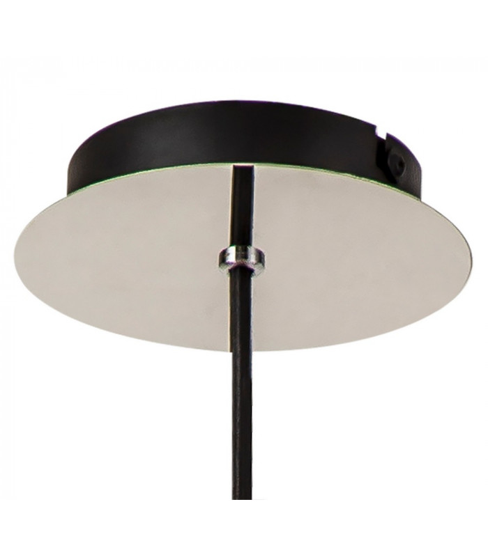 Single Pendant 1 Light Adjustable E27 Black Smoke Fade Glass-10