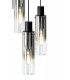 Round Pendant 15 Light Adjustable E27 Black Smoke Fade Glass Item Weight: 25.3kg-11