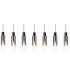 Linear Pendant 7 Light Adjustable E27 Black Smoke Fade Glass-6