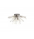 6 Light E14 Semi Flush Polished Nickel  Clear Glass-1