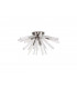 6 Light E14 Semi Flush Polished Nickel  Clear Glass-4