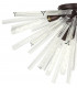 8 Light E27 Semi Flush Brown Oxide  Clear Glass-5