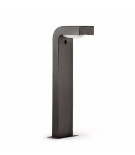 Outdoor Bollard Light White, Dark Grey IP44, E27 - 1