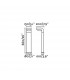 Outdoor Bollard Light White, Dark Grey IP44, E27 - 3