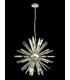10 Light E14 Round Pendant Polished Nickel  Clear Glass-3