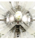 10 Light E14 Round Pendant Polished Nickel  Clear Glass-6