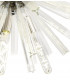 10 Light E14 Round Pendant Polished Nickel  Clear Glass-7