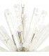 10 Light E14 Round Pendant Polished Nickel  Clear Glass-8