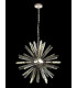 10 Light E14 Round Pendant Polished Nickel  Smoke Glass-3