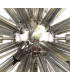 10 Light E14 Round Pendant Polished Nickel  Smoke Glass-6