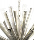 10 Light E14 Round Pendant Polished Nickel  Smoke Glass-8