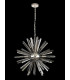 10 Light E14 Round Pendant Polished Nickel  Smoke Glass-10