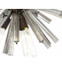 10 Light E14 Round Pendant Brown Oxide  Smoke Glass-7
