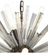 10 Light E14 Round Pendant Brown Oxide  Smoke Glass-8