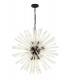 16 Light E27 Round Pendant Brown Oxide  Clear Glass-1
