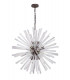 16 Light E27 Round Pendant Brown Oxide  Clear Glass-4