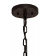 16 Light E27 Round Pendant Brown Oxide  Clear Glass-8