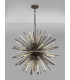 16 Light E27 Round Pendant Brown Oxide  Smoke Glass-3