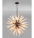 16 Light E27 Round Pendant Brown Oxide  Champagne Gold Glass-3
