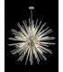32 Light E27 Round Pendant Polished Nickel  Clear Glass-3