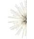 32 Light E27 Round Pendant Polished Nickel  Clear Glass-5